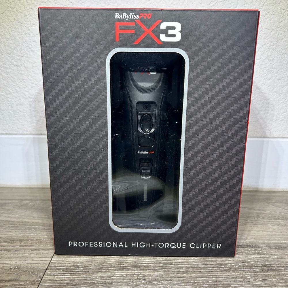 BaBylissPRO FX3 Clipper in Black and Red
